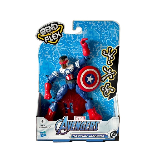 Marvel Avengers Bend and Flex Captain America 6" Figure