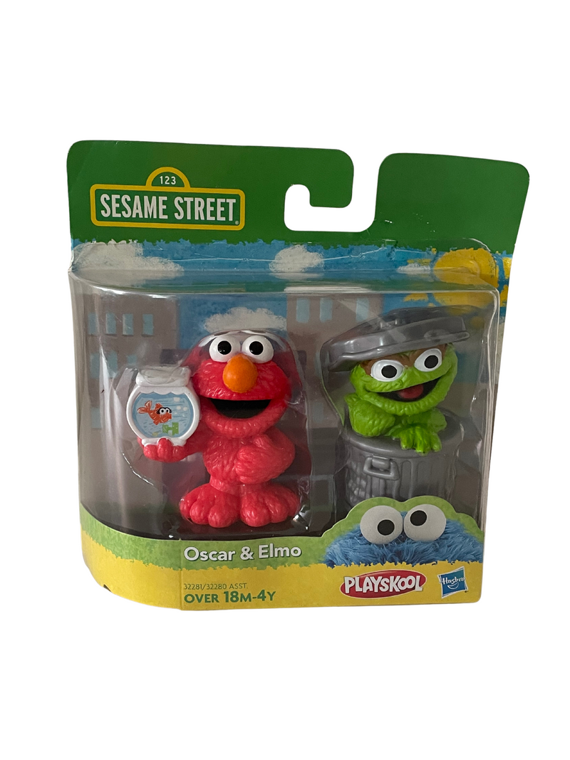 Sesame Street Oscar & Elmo (2011) Playskool Hasbro 2 Pack