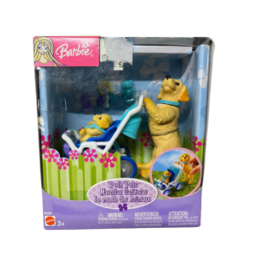 2003 Barbie Posh Pets Dog Stroller Puppy B6288