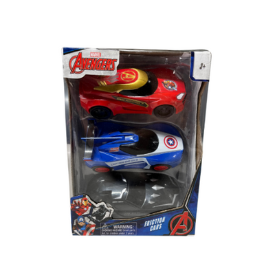 Marvel Avengers Pull Back Friction 5" Cars Set