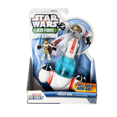 Star Wars Jedi Force Freeco Bike with Obi-Wan Kenobi Mini Figure Set