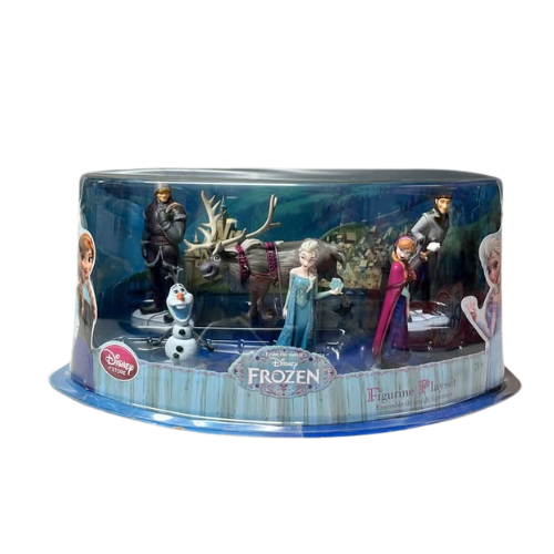 Disney Store Frozen Playset 6 Figures Elsa Anna Olaf Kristoff Hans Sven