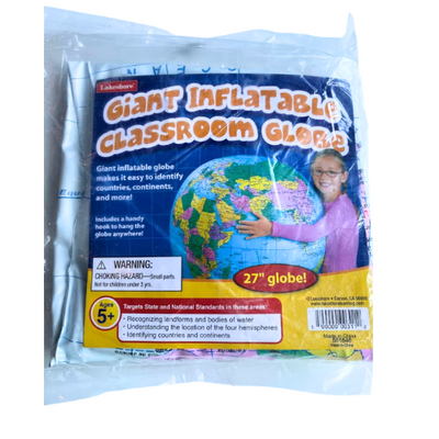 Lakeshore Giant 27" Inflatable Classroom Globe