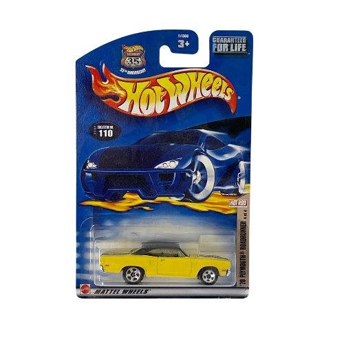 2002 Hot Wheels 90 Plymouth Roadrunner Hot Rod Series 110