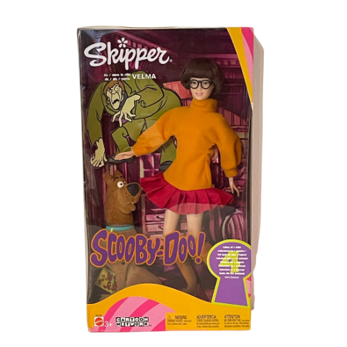 2002 Barbie Skipper as Scooby Doo Velma Doll