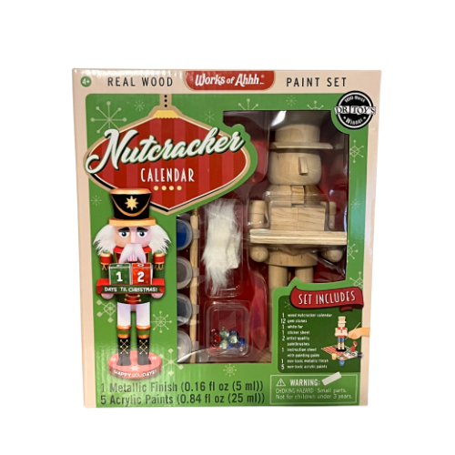 MasterPieces Works of Ahhh... Nutcracker Calendar Large Wood Paint Kit.