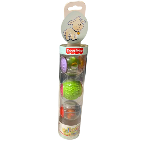 New 2005 Fisher-Price Roll-a-Rounds Baby Balls, 3 Pack