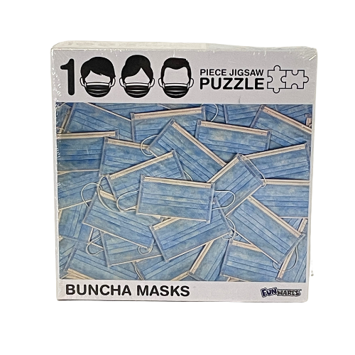 Buncha Masks 1000 Piece Jigsaw Puzzle