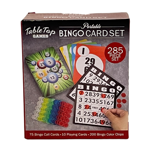 FineLife Portable Bingo Cart Set 285 Piece Set