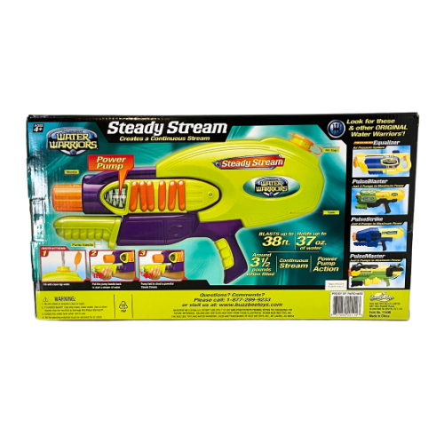 Water Warriors Steady Stream Water Gun By Buzz Bee Toys