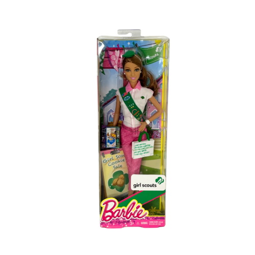2013 Barbie Loves Girl Scouts Cookie Doll Brunette