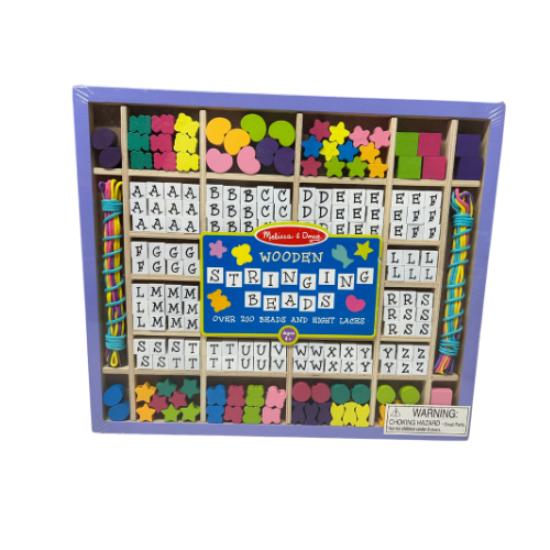 Melissa & Doug Wooden Stringing Beads set