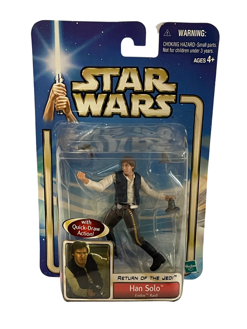 2002 Star Wars Return of the Jedi Han Solo Endor Raid Action figures