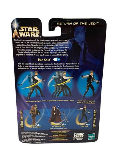 2002 Star Wars Return of the Jedi Han Solo Endor Raid Action figures