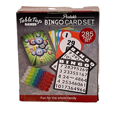 FineLife Portable Bingo Cart Set 285 Piece Set