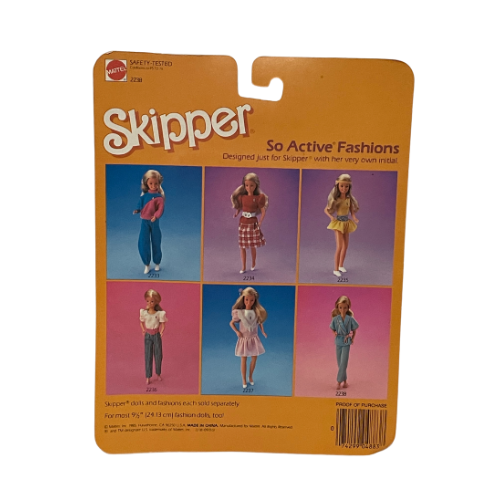 1985 Skipper So Active Fashions 2238