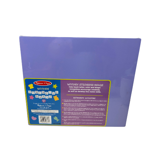 Melissa & Doug Wooden Stringing Beads set