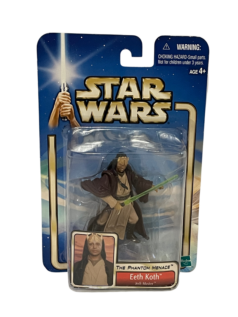 2002 Star Wars The Phantom Menace Eeth Koth Jedi Master Action figures