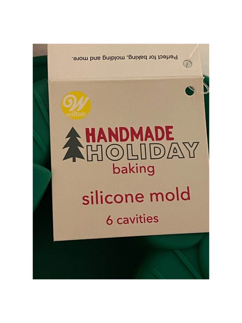 Wilton Silicone Mold 6 Cavity Candy Cane with Bow