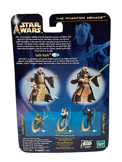 2002 Star Wars The Phantom Menace Eeth Koth Jedi Master Action figures