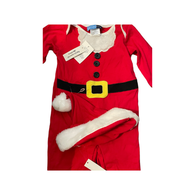 Santa Suit Romper With Hat Set - Size 12 Months