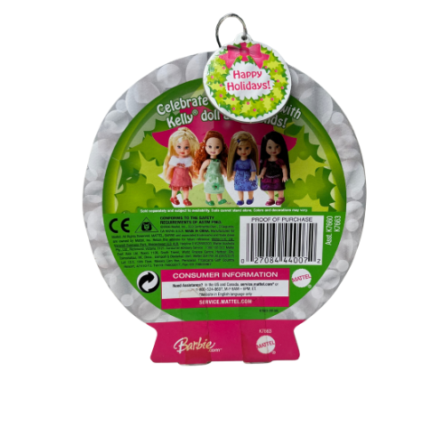 2006 Happy Holidays Kelly Dolls Ornament – “Sister of Barbie” Line by Mattel