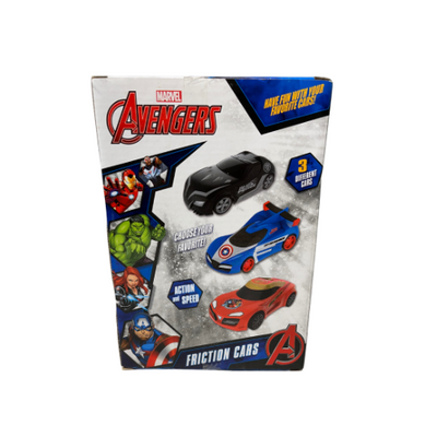 Marvel Avengers Pull Back Friction 5" Cars Set