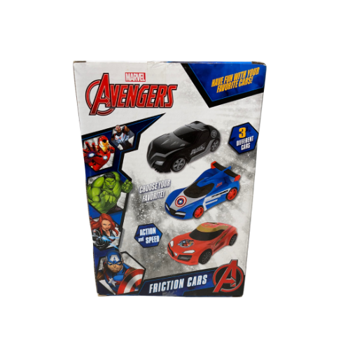 Marvel Avengers Pull Back Friction 5" Cars Set