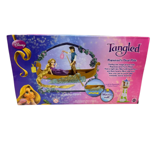 2010 Disney Rapunzel’s Boat Ride w/ Flynn Rider NEW RETIRED Tangled Dolls
