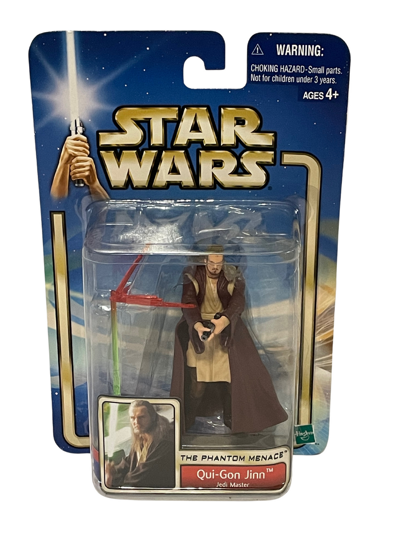 2002 Star Wars The Phantom Menace Qui-Gon Jinn Jedi Master Action Figure