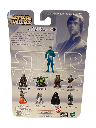 2004 Star Wars Return of the Jedi  Holographic Luke Skywalker Jabba's Palace Action figures