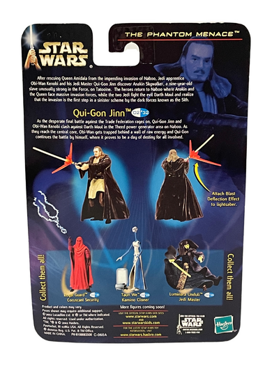 2002 Star Wars The Phantom Menace Qui-Gon Jinn Jedi Master Action Figure