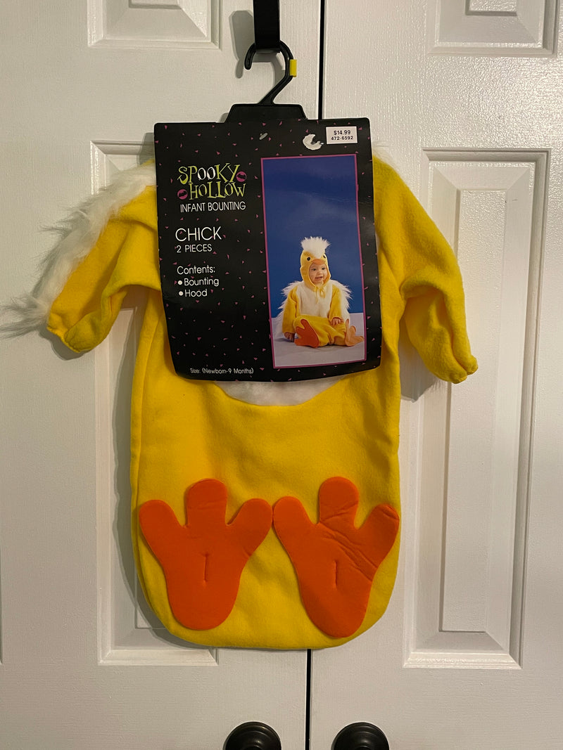 Chick Infant Bounting Halloween Costume. size newborn-9 months