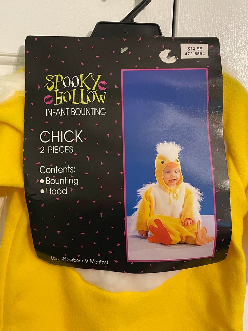 Chick Infant Bounting Halloween Costume. size newborn-9 months