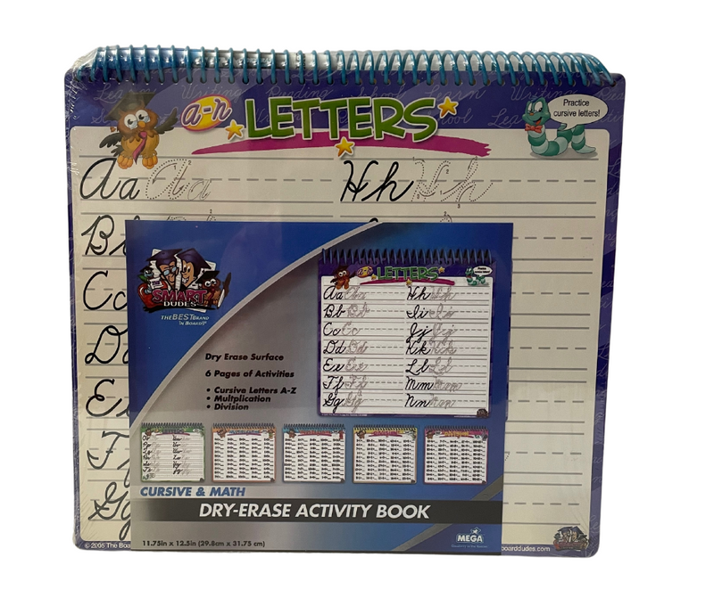 Dry Erase Activity Book, Cursive & Math