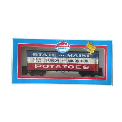 Model Power State of Maine Potatoes Wooden Reefers Car 9012 HO Scale