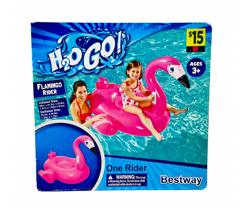 H2O go Flamingo rider pool float