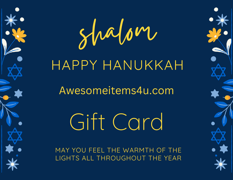 Gift card Happy Hanukkah