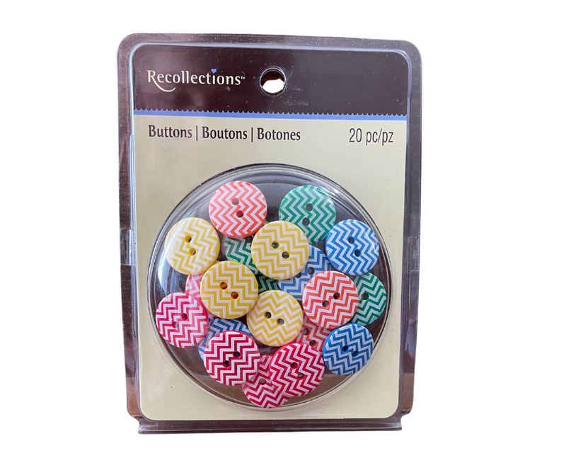 Recollections Decorative Buttons 20 pc