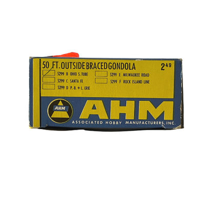 AHM 5299 Ohio S. Tube 50 ft Outside Braced Gondola HO Scale