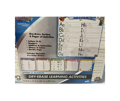 Dry-Erase Activity Book, Letters & Numbers