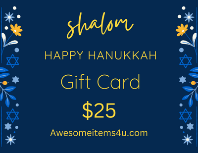 Gift card Happy Hanukkah