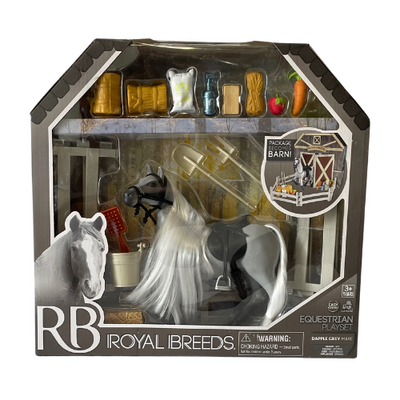 Royal Breeds Equestrian Playset - Quarter Horse - Dapple Grey Mare