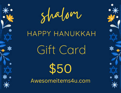 Gift card Happy Hanukkah