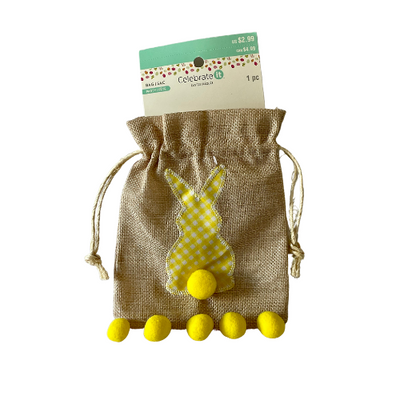 Burlap Easter Bunny Bag/Sac