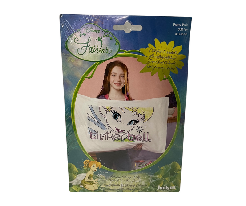 Disney Fairies Tinkerbell Pretty Pixie Pillowcase Coloring Art Kit