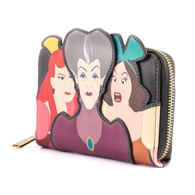 Loungefly Disney Villains Scene Evil Stepmother and Stepsisters Faux Leather Wallet