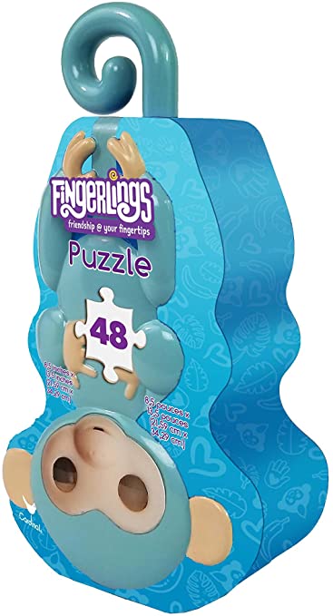 Spin Master Games Cardinal Industries Fingerlings Monkey Tin Puzzl, 48 pc