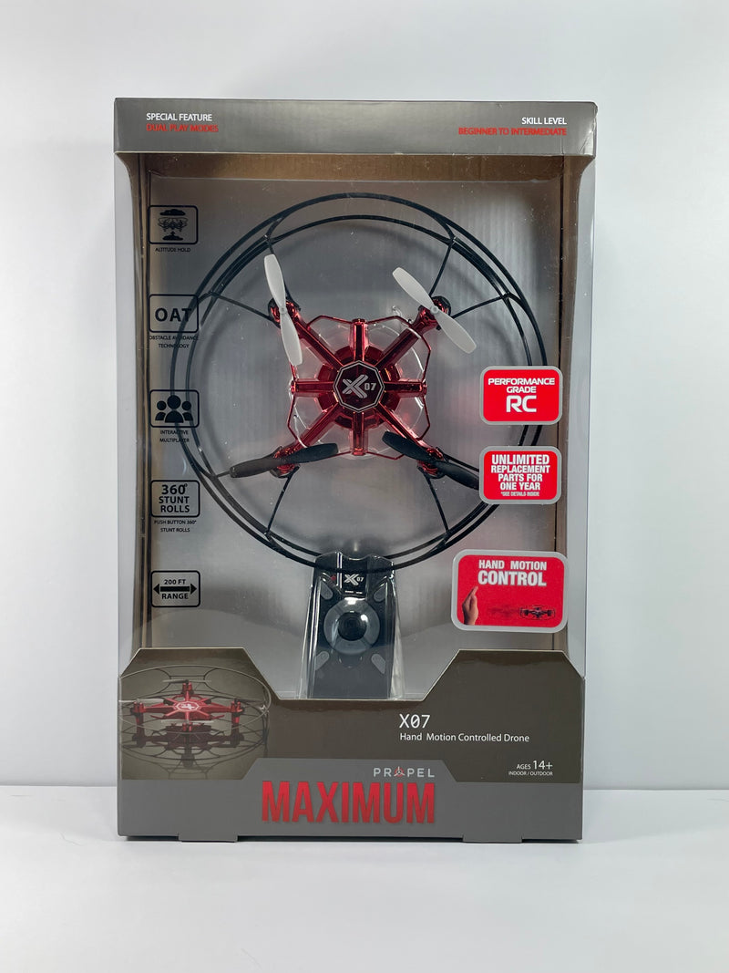 X07 hand deals motion controlled drone